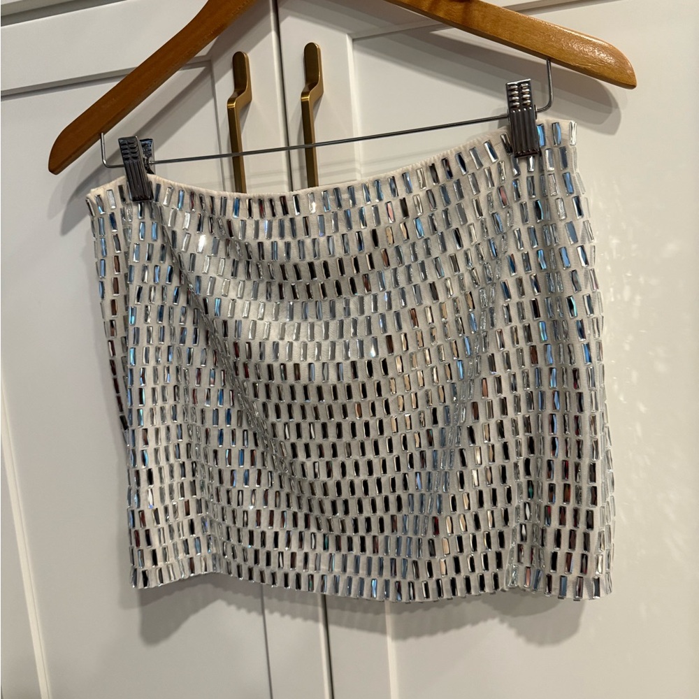 Oh Polly Adaia Mirror Sequins Skirt size 8